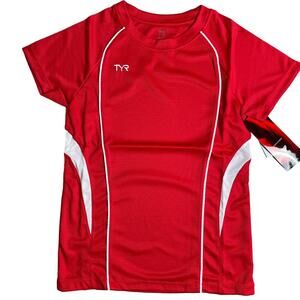 Tyr Womens Alliance Tech Tee Tshirt - Textured Red - Size Large - $34